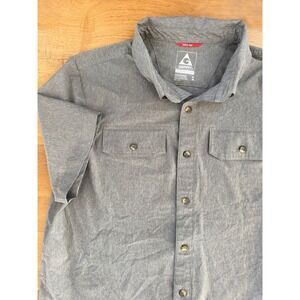Gerry Mens Gray‎ Short Sleeve Button Up Shirt Size M Casual Outdoor